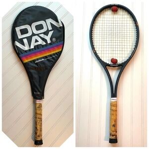 DONNAY Tennis Racquet w/Case MID825 Gamma Grip Graphite light 4 Vintage Rare